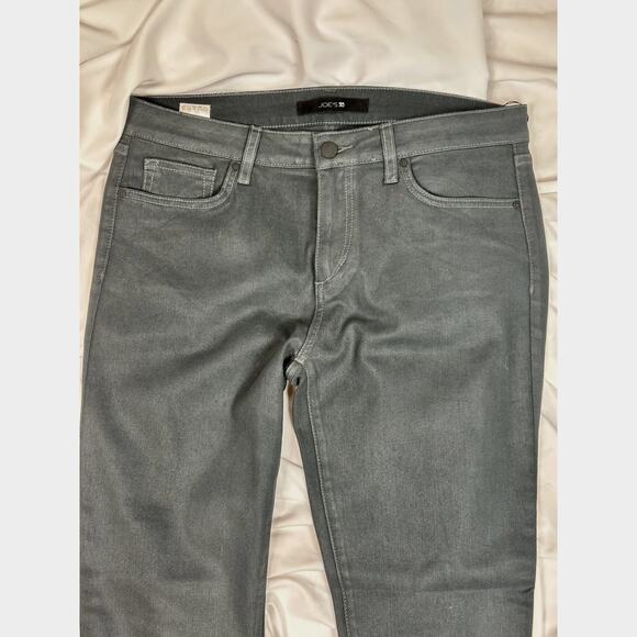 Joes Jeans Straight Leg Finished Cuffs Logo Back Pocket Black 31 - Picture 4 of 14